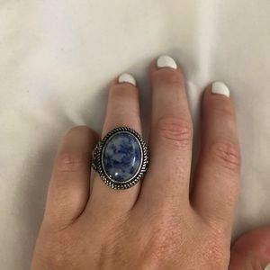 Blue and silver ring!